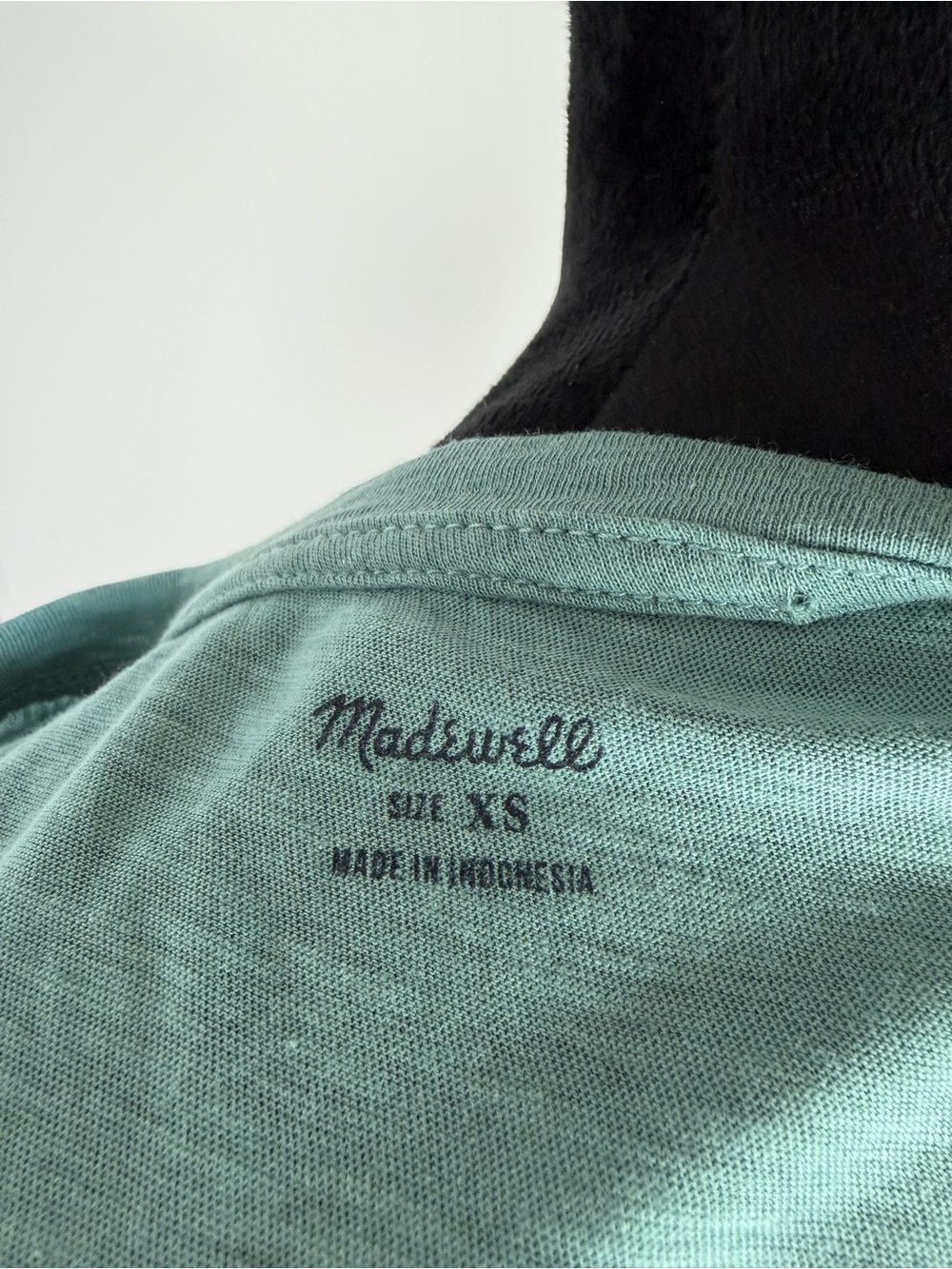 Madewell Whisper Cotton V-Neck Pocket Tank Top Seafoam Green Size XS - Picture 4 of 5